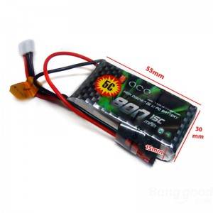 باتری 800mAh 11.1 V 3S1P 15C