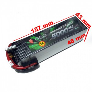 باتری Gens Ace 5000mAh 45C 22.2V 6S1P
