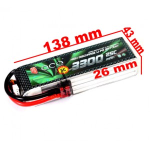 باتری Ace 3300mAh 25C 14.8V 4S1P