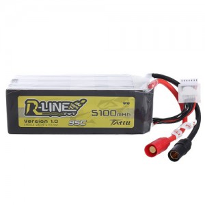 باتری Tattu 5100mAh 22.2V 95C R-LINE 6S1P v 1.0