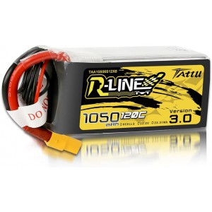 باتری Tattu 1050mAh 22.2V 120C R-LINE 6S1P v3.0