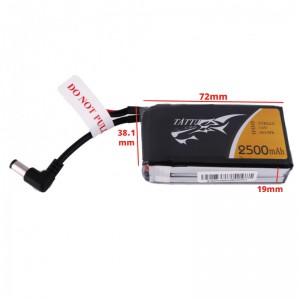 باتری Tattu 2500mAh 7.4V 1C 2S1P برای عینک FatShark 