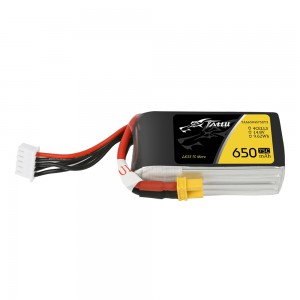 باتری Tattu 650mAh 14.8V 75C R-LINE 4S1P