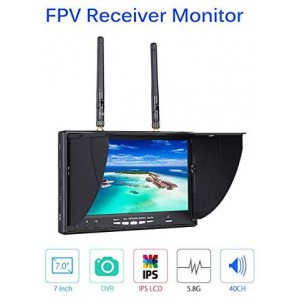 مانیتور  Dual IPS LCD متنوع 5802D S 7inch با Dual 5.8G 40CH  همراه با DVR دارای باتری داخلی