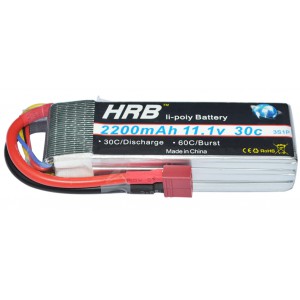 باتري HRB ليتيوم 3S 11.1V 2200mAh 30C