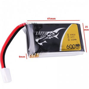 باتری 600mAh 25C 3.7v 1S1P for FPV