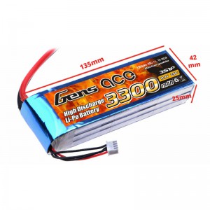 باتری لیتیوم پلیمر 3300mAh 25C 11.1V 3S1P