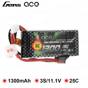 باتری Tattu 1300mAh 25C 11.1v 3S1P 