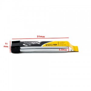 باتری 220mAh 3.7V 45C 1S1P + EFLITE Plug