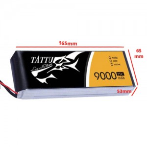 باتری 4 سل  tattu 9000mAh 25c