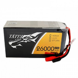 باتری tattu 26000mah 25c 6cell 