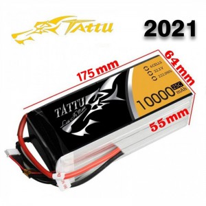 باتری  Tattu 10000MAH 22.2V 25C 6S1P Lipo