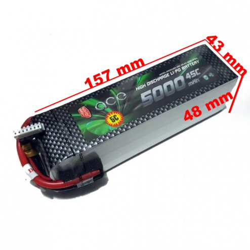 باتری Gens Ace 5000mAh 45C 22.2V 6S1P