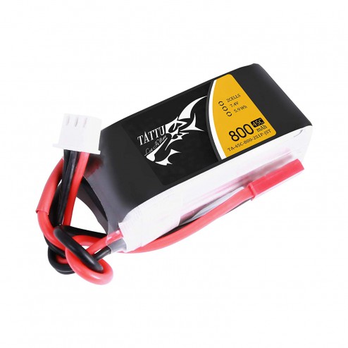 باتری لیتیوم پلیمر 800mAh 45C 5.9V 2S1P FPV 