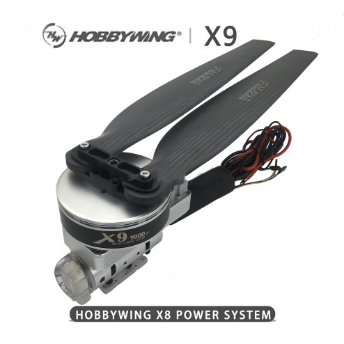 Hobbywing X9 Motor XRotor PRO  120A FOC ESC 34.7 inch Propeller موتور براشلس+اسپیدکنترل+ملخ+پایه موتور