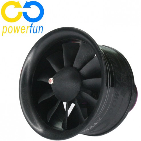  داکتد فن 50mm Powerfun EDF 11 Blades Ducted Fan با RC Brushless Motor 4S 4300KV 