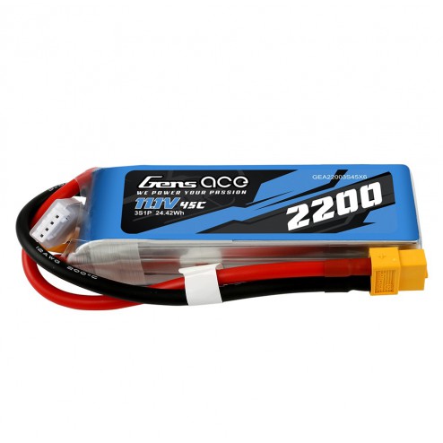 باتری Ace 2200mAh 45C 11.1V 3S1P xt60