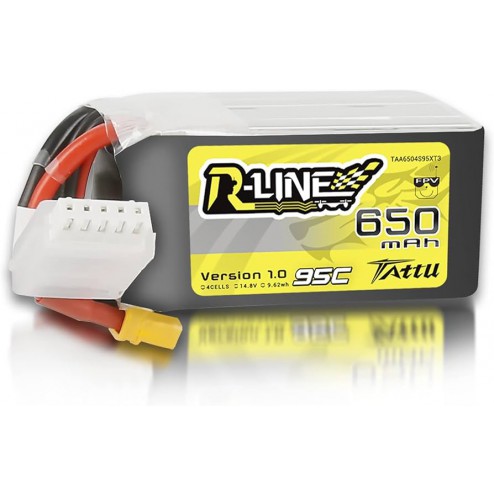 باتری Tattu 650mAh 22.2V 95C R-LINE 6S1P v 1.0