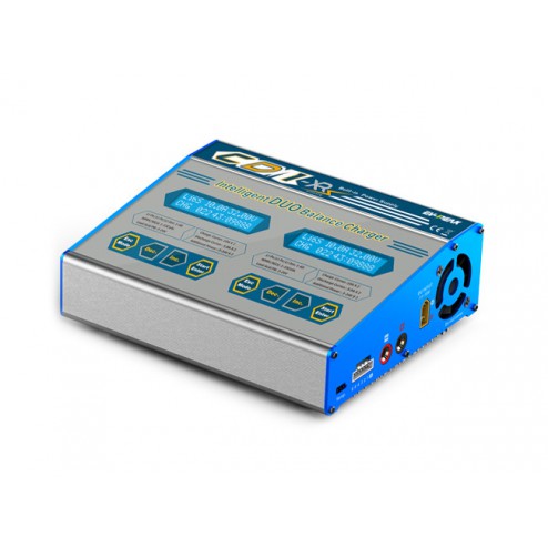 شارژر دوتایی 100وات 10آمپر 6-1سل  Ev-Peak CD1-XR AC/DC