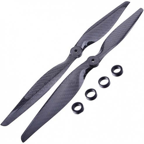 ملخ فیبر کربن چپ گرد/راست گرد 15x4