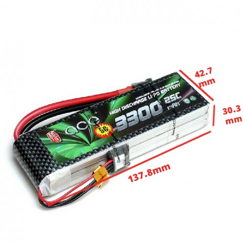 باتری Ace 3300mAh 25C 11.1V 3S1P 