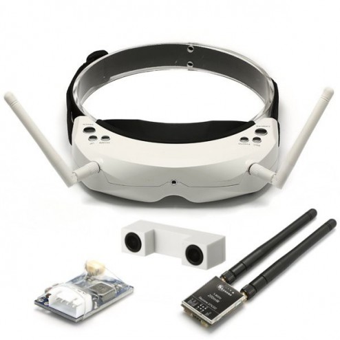 عینک Skyzone SKY02S V+ new 3d Camera ارسال تصویر + HDMI, DVR + Head Tracking