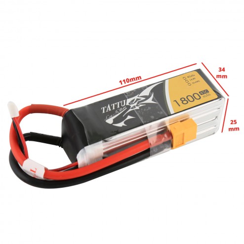 باتری TATTU 1800mAh 14.8V 75C