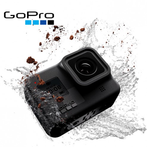 دوربین GoPro Hero 8 Black  سیاه - دوربین اکشن ضد آب با صفحه نمایش لمسی 4K Ultra HD Video 12MP عکس 1080p تثبیت جریان زنده