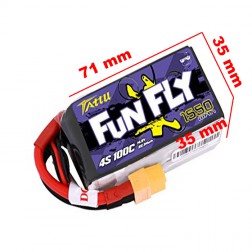 باتری Tattu FunFly 1550mAh 100C Lipo 4S