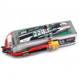 باتری لیتیوم پلیمر 2200mAh 45C 14.8V 4S1P