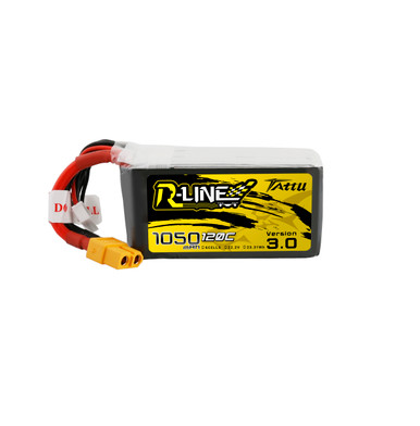 1050.6.120 باتری Tattu 1050mAh 22.2V 120C R-LINE 6S1P v3.0 - تصویر 1