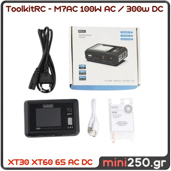 m7.2 شارژر هوشمند ToolkitRC M7AC 100W AC/300W DC 15A 2-6S Multi-Function AC - تصویر 1